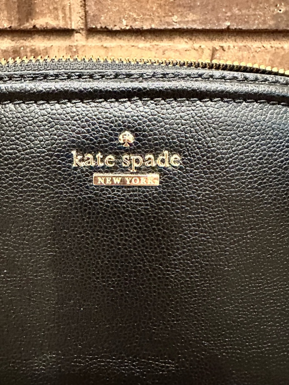 Kate Spade Black Dome Crossbody Purse - Excellent Condition - Sleek Minimalist - Picture 5 of 10